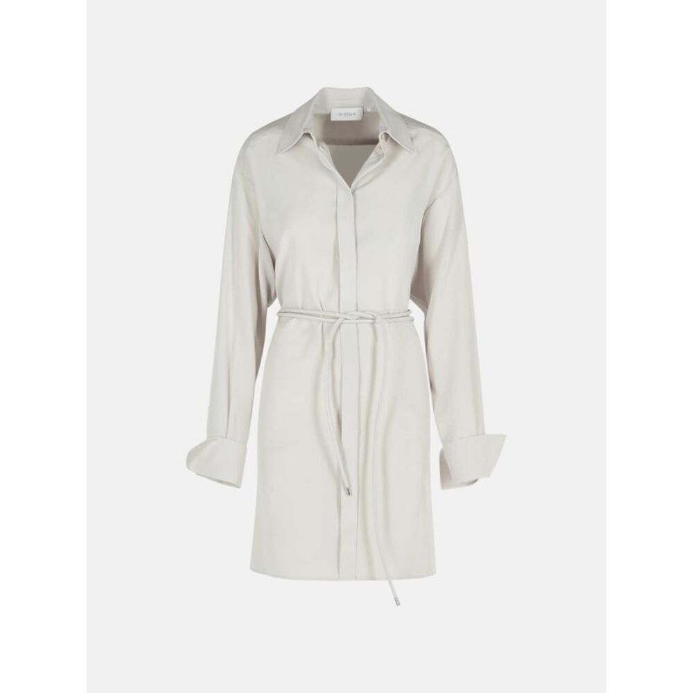 Sportmax 'Eolie' Grey Silk Dress Women